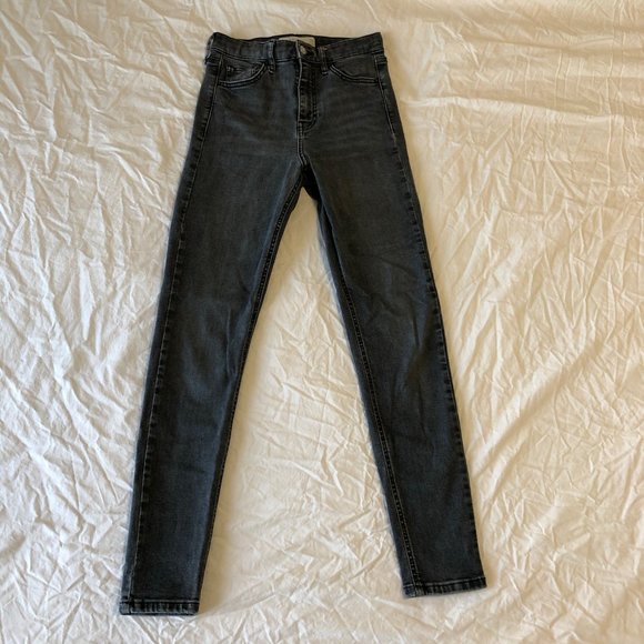 TOPSHOP Jamie Jeans Size 26x32 - Grey - Picture 2 of 6
